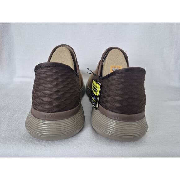 Skechers Men's Slip-Ins Size 13 Dark Brown Garza-Gervin Gogamat Arch Memory Foam - Picture 7 of 12